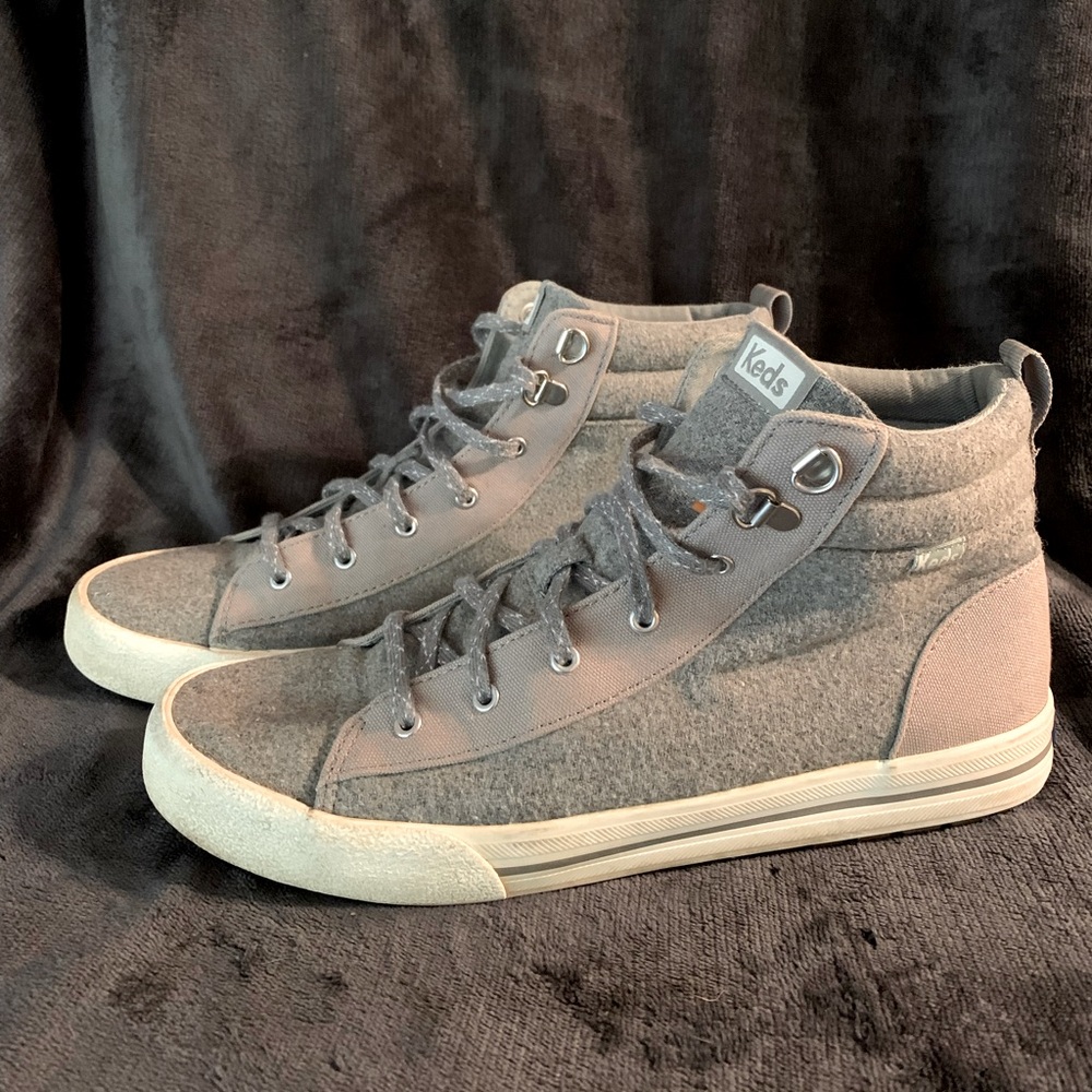 Keds high top gray sneaker